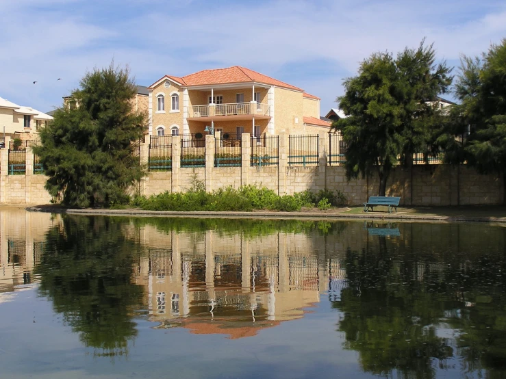 a house that is by a river