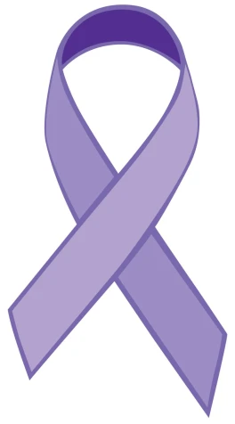 purple ribbon clipart on white background