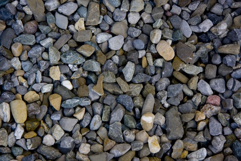 rocks arranged into many different shades of different colors