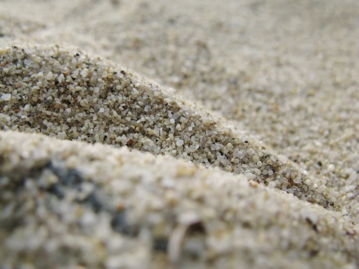 an extreme closeup of sand texture from the sand