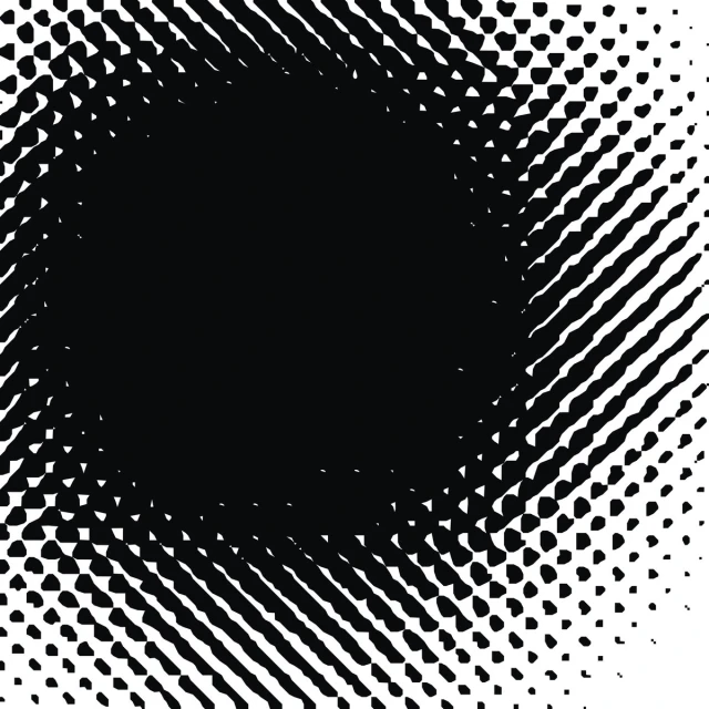 a black and white po of an object in the shape of a circle