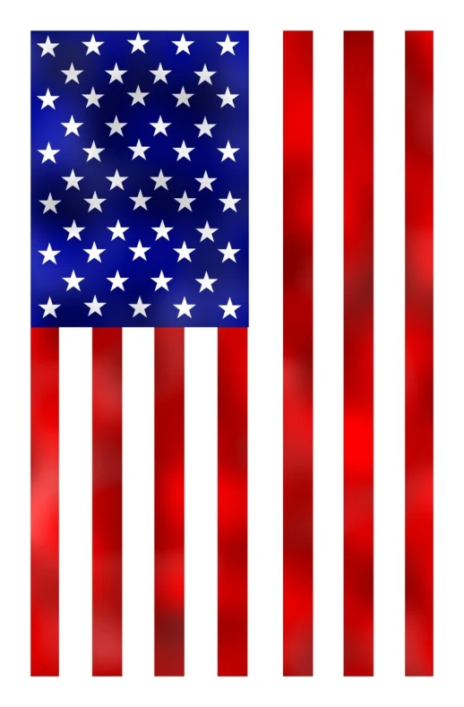 a usa flag with multiple stars and red stripes