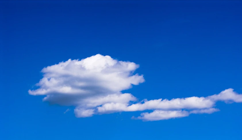 this is a white cloud that looks like a bird in the sky