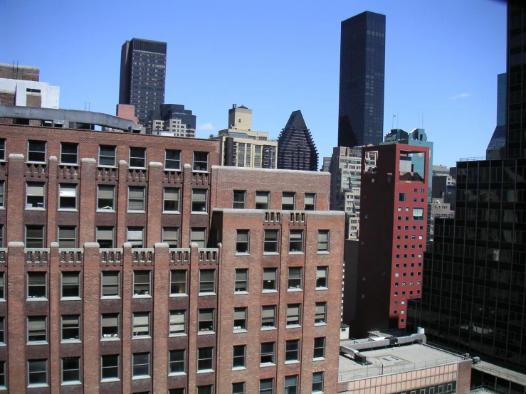 a large group of buildings that are in the city