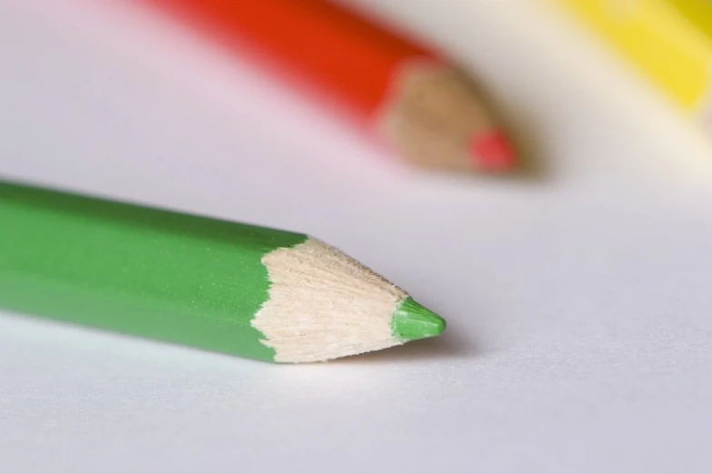a close up view of a pencil on a table