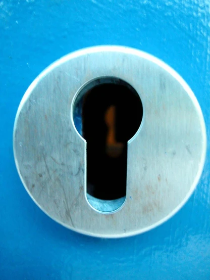 closeup view of a door with a door