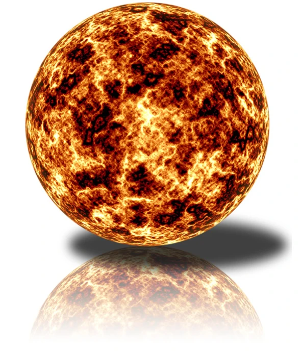 an image of an object that is glowing in orange