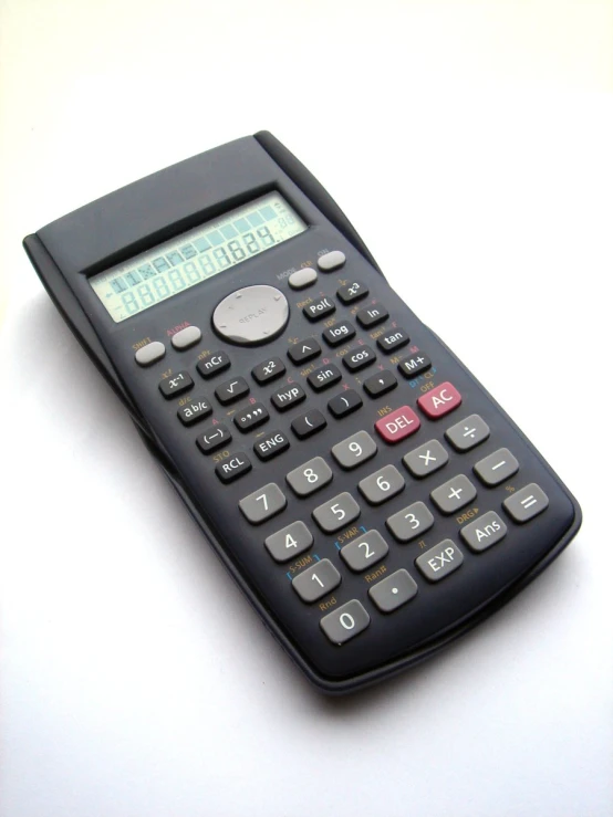 a calculator sitting on top of a table