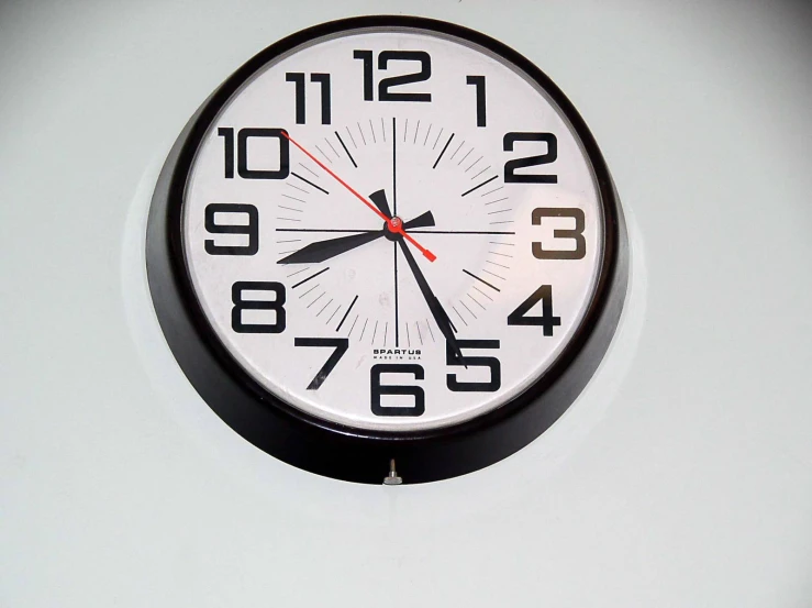 a clock that is sitting on a wall