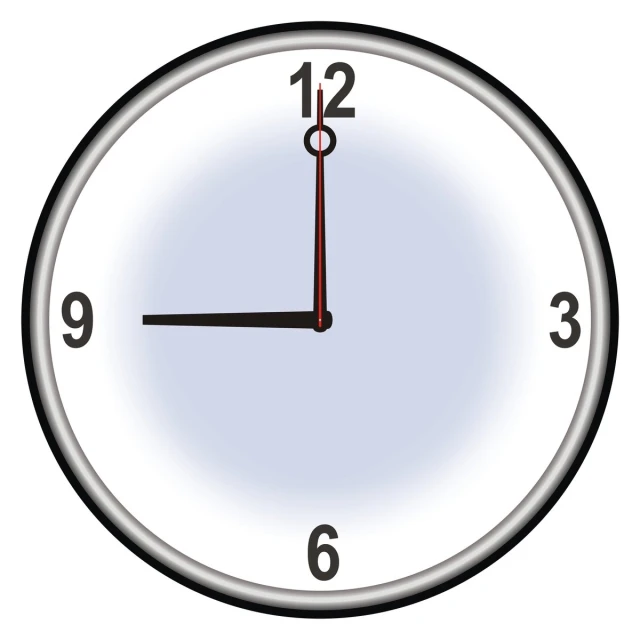 an analog clock with the time 12 14