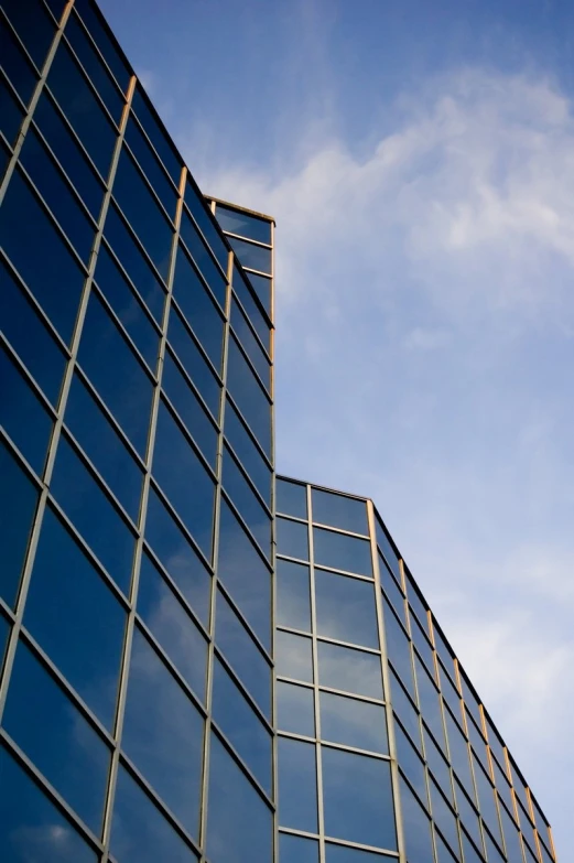 the side of a building that has many windows