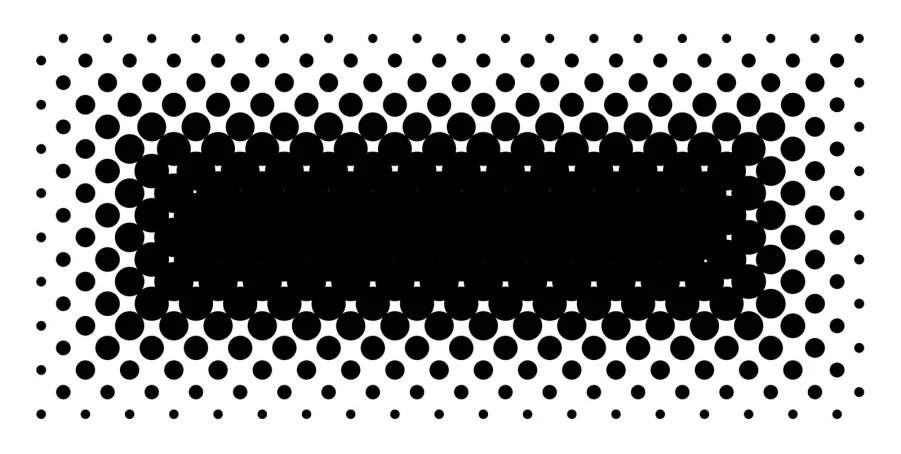 a black and white background with dots