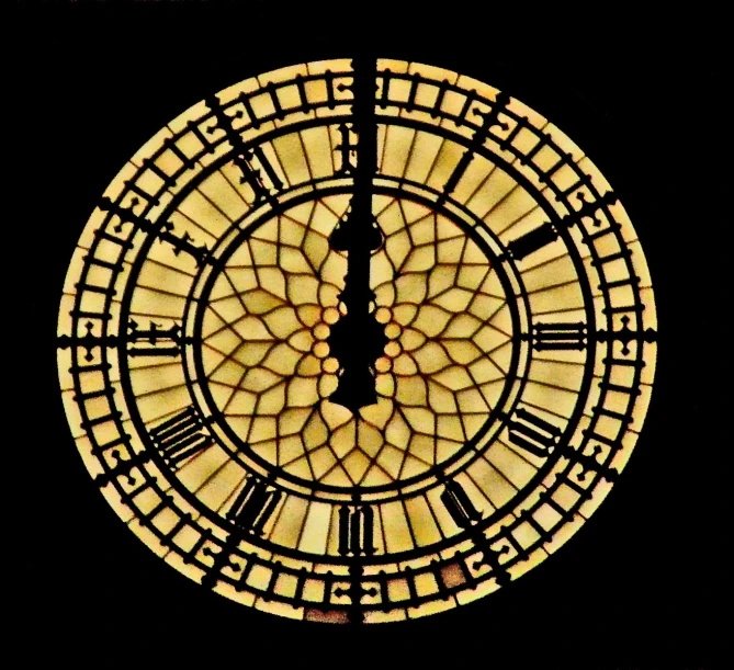 a clock tower with an unusual design in front of black background