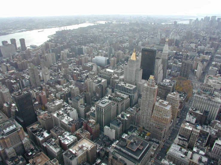 a large cityscape with many tall buildings in it