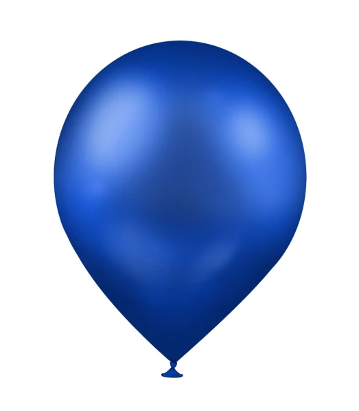 a blue balloon floating in the air