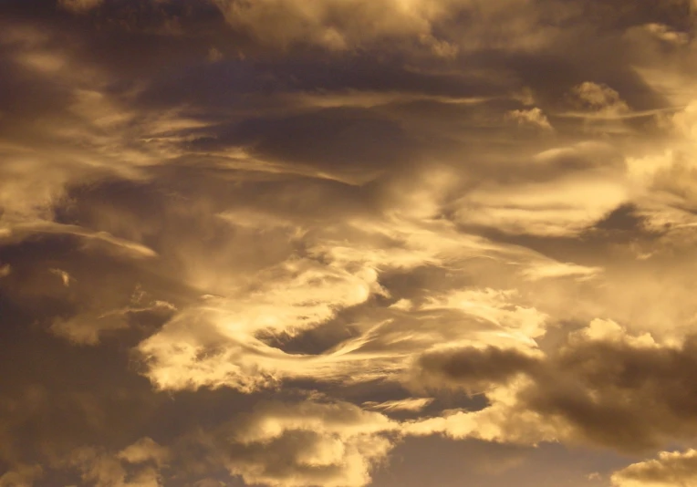 a large number of clouds in the sky