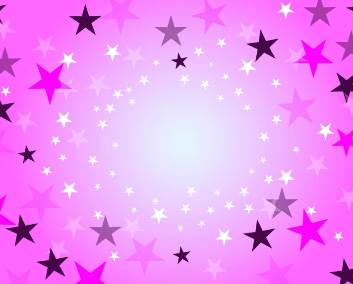 stars are arranged into a pink background