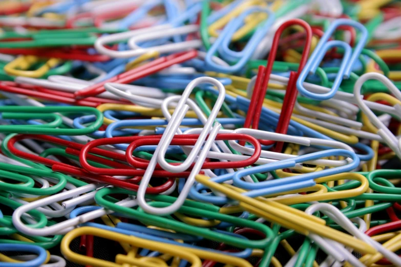 a bunch of colorful wire sitting next to each other