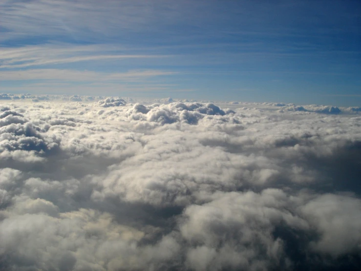 the sky is full of clouds and the sky has very blue