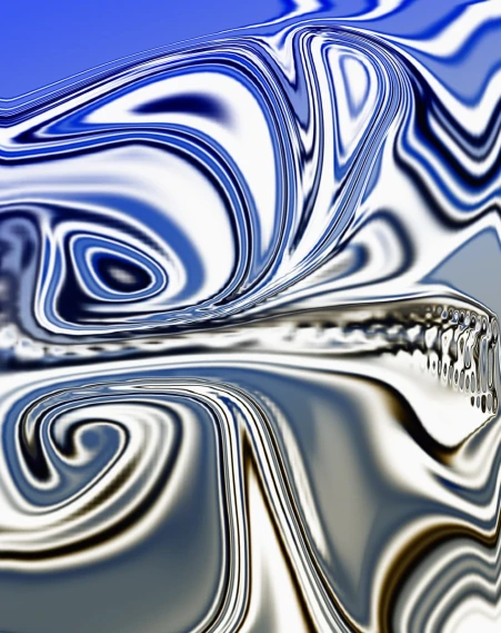 an artistic pograph of white, blue and grey swirled shapes