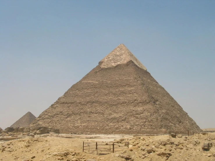 the pyramids are located very near one another