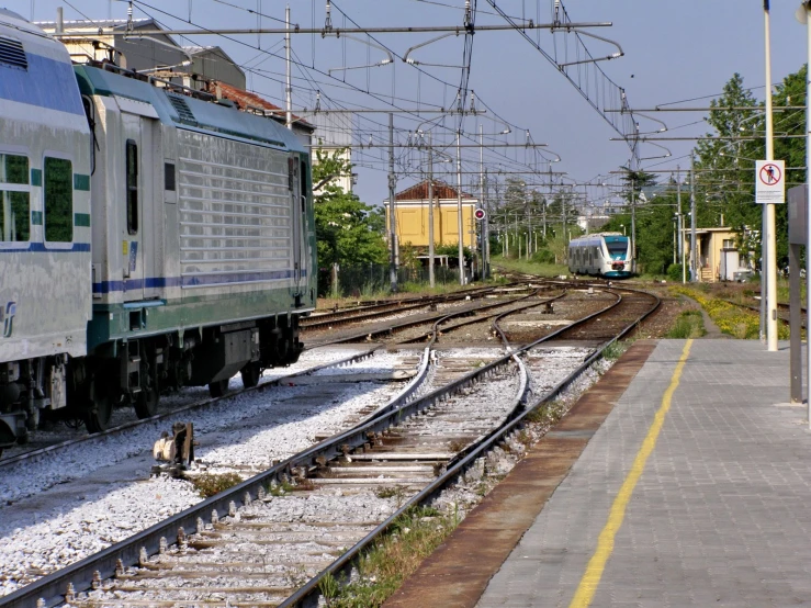 a train on the tracks at the train station