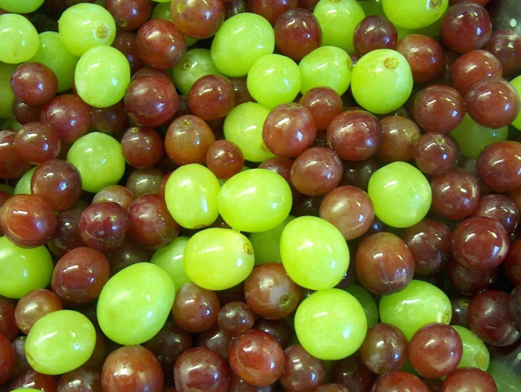 a mixture of red and green apples, in a glass bowl