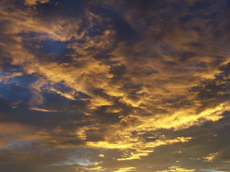 a large number of clouds in the sky