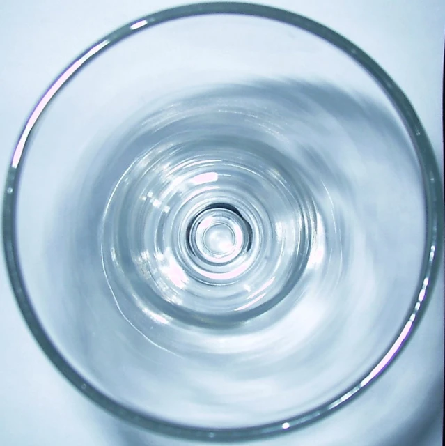 a close up s of the bottom of a drink glass