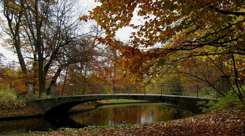 a bridge with a small path running under it