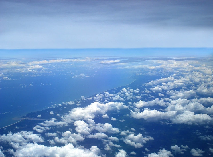 an image of some clouds from above in the air