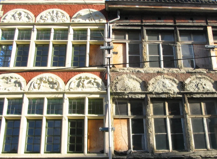 the building has arched windows and ornate decor