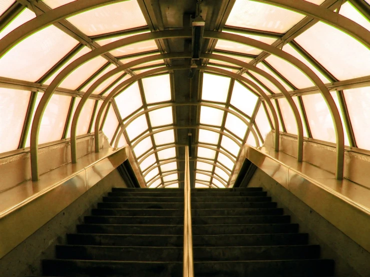 stairs leading up to the top of a roof