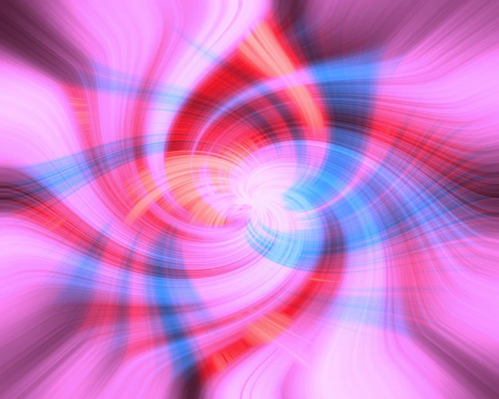 a colorful fragilized image with blue, red and white