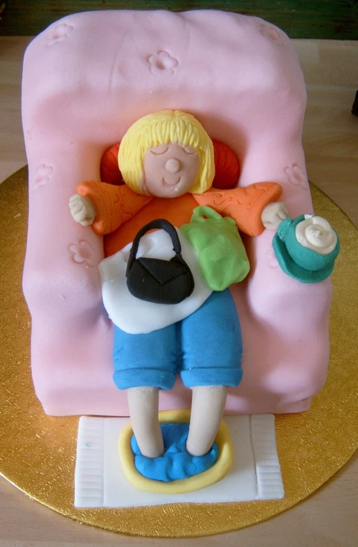 this is a cake that looks like a girl