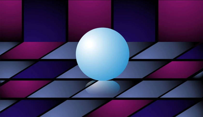the blue egg is glowing on a purple background
