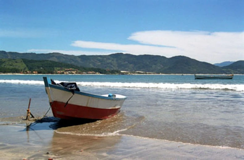 the boat is washed up on the beach