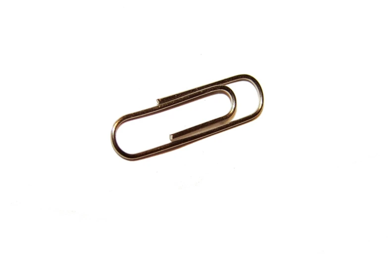 a paper clip is shown in the shape of a large rectangular