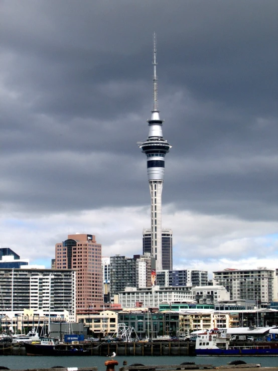 a city filled with tall buildings and water