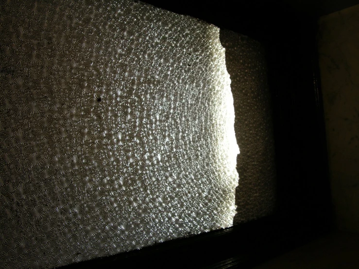 an image of a curtain made with metallic foil