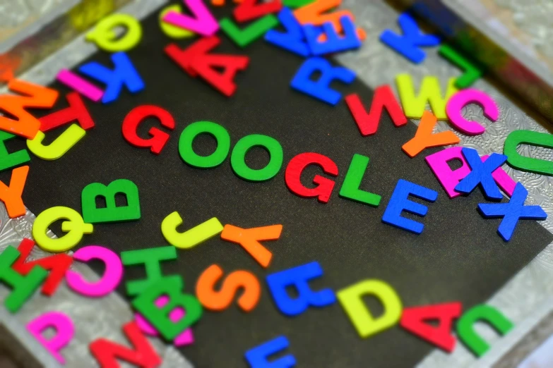 the colorful alphabet is made out of letters