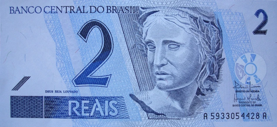 two euros bill with an image of a woman