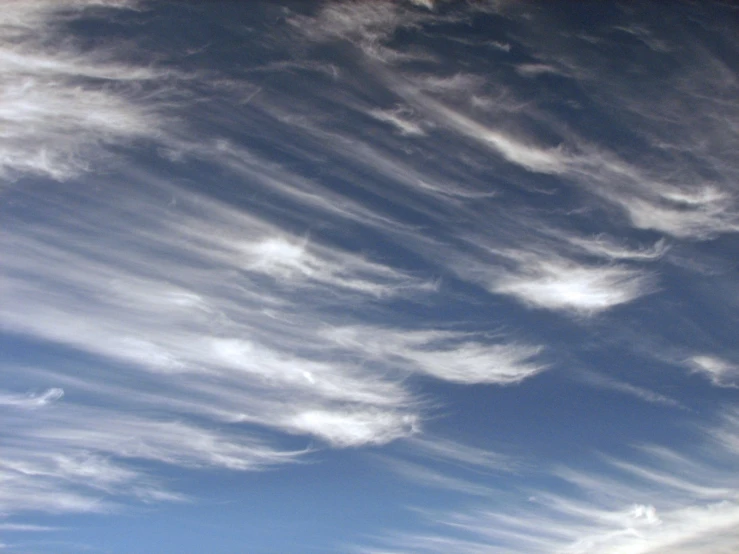 there is a view of sky clouds in the sky