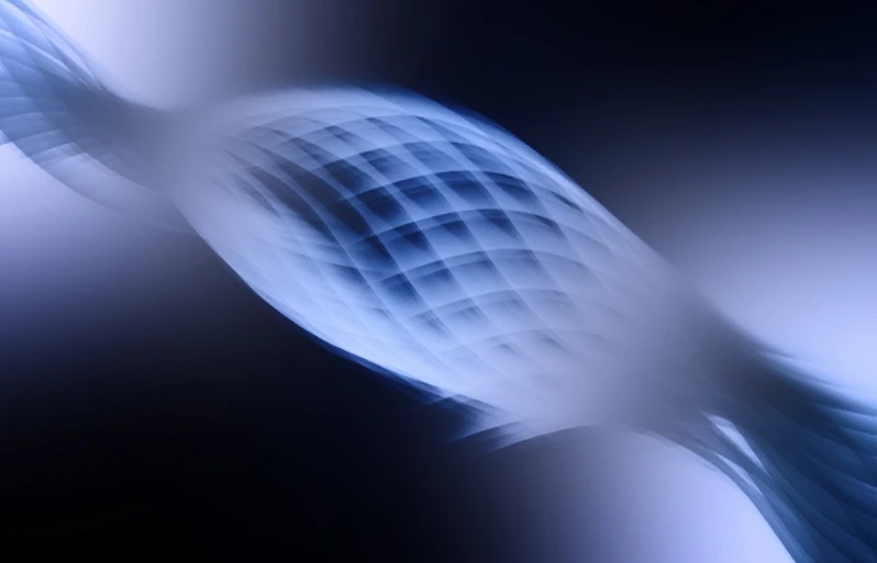 an unusual shaped object is in motion on a black background