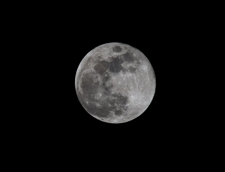 a full moon with its bright side and black background