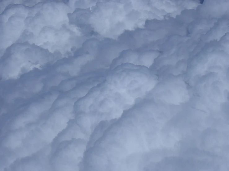 large clouds of gray color from the top