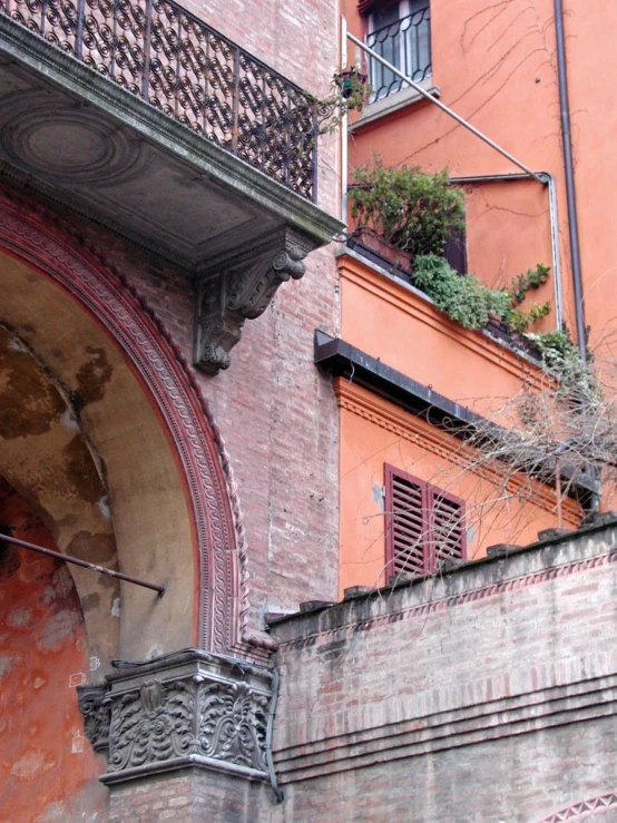 the building with lots of windows and a balcony