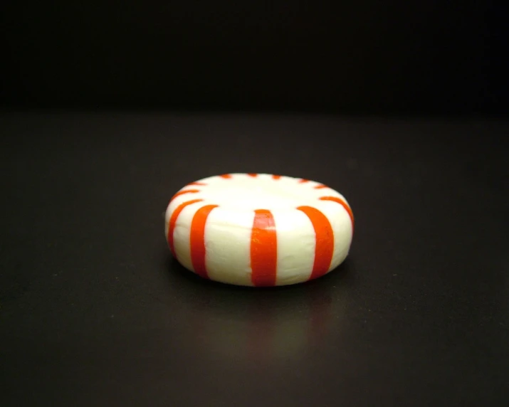 the striped material is red and white