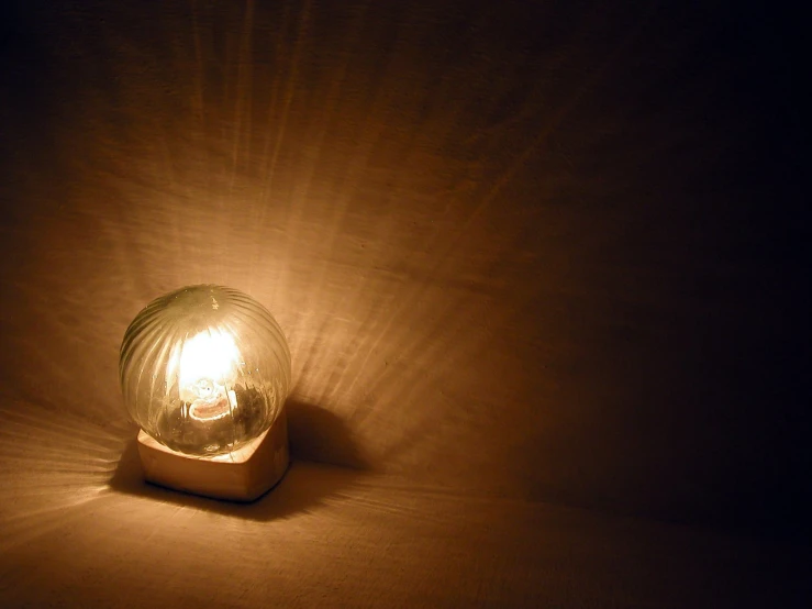 a close up s of the surface of a table light