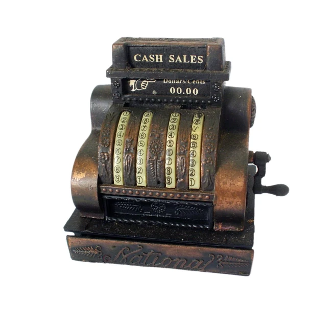 an old fashioned cash register that reads cash sales